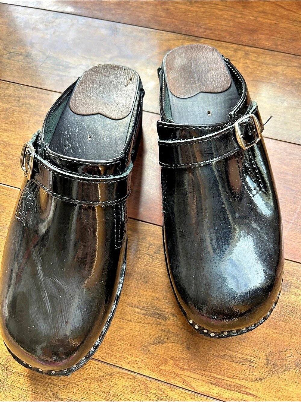 Troentorp Bastad Black Patent Leather Clogs EU41/Wmn10